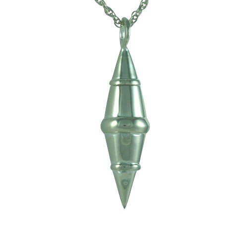 Pointy Cylinder Cremation Pendant